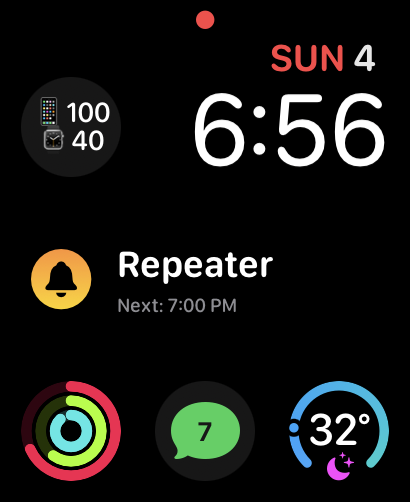 Classic Repeater Apple Watch complication